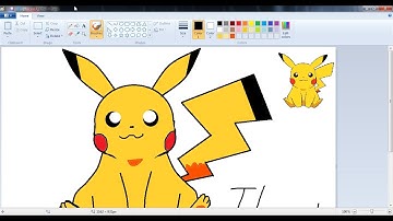 Drawing Pikachu with MS.PAINT