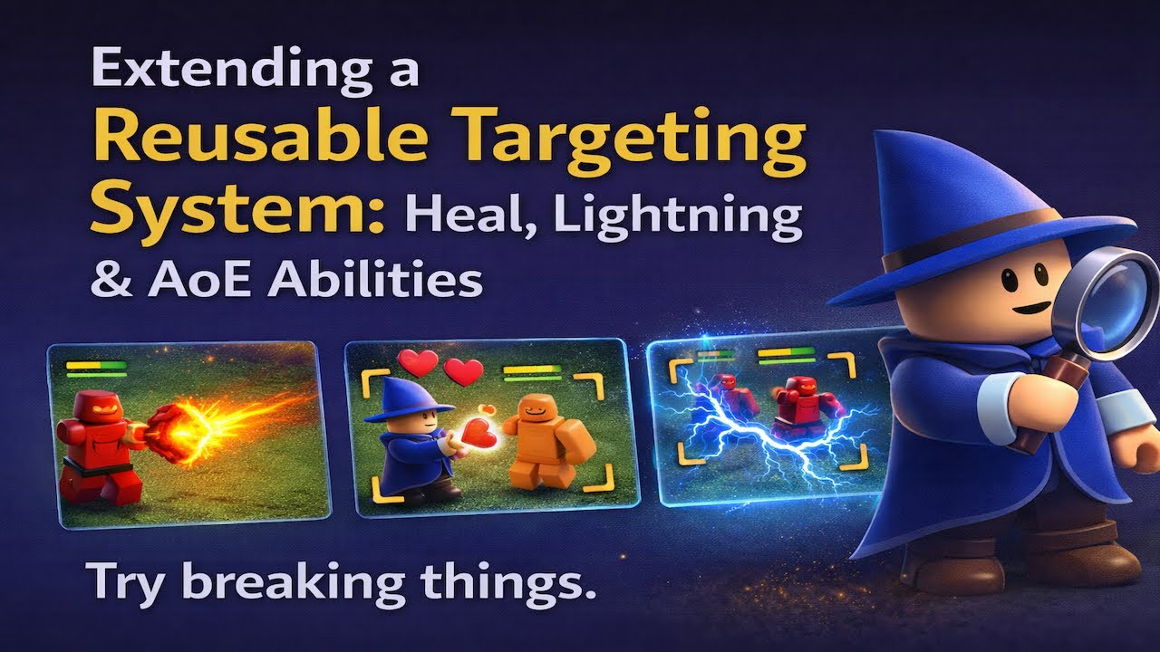 Extending a Reusable Targeting System: Heal, Lightning & AoE Abilities
