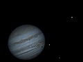 Юпитер с тенью Европы и Сатурн