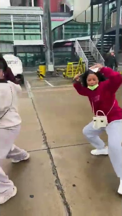 Cooper pabi dancing to bayana ba ke bafana at the airport