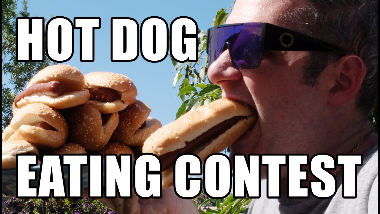 HOT DOG EATING CONTEST - Can I Survive?!