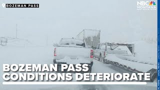 BOZEMAN PASS CONDITIONS: Winter storm moves east, warmer weather for the weekend