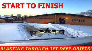 1 Hour Snow Removal RAW 4K Compilation - HEAVY DUTY SNOW REMOVAL ASMR - BOSS 9'2" DXT w/ D-FORCE
