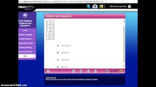 Wajer math L15-4 patterns and equations