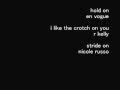 Hold On En Vogue I Like The Crotch On You R Kelly Stride On Nicole Russo mp3
