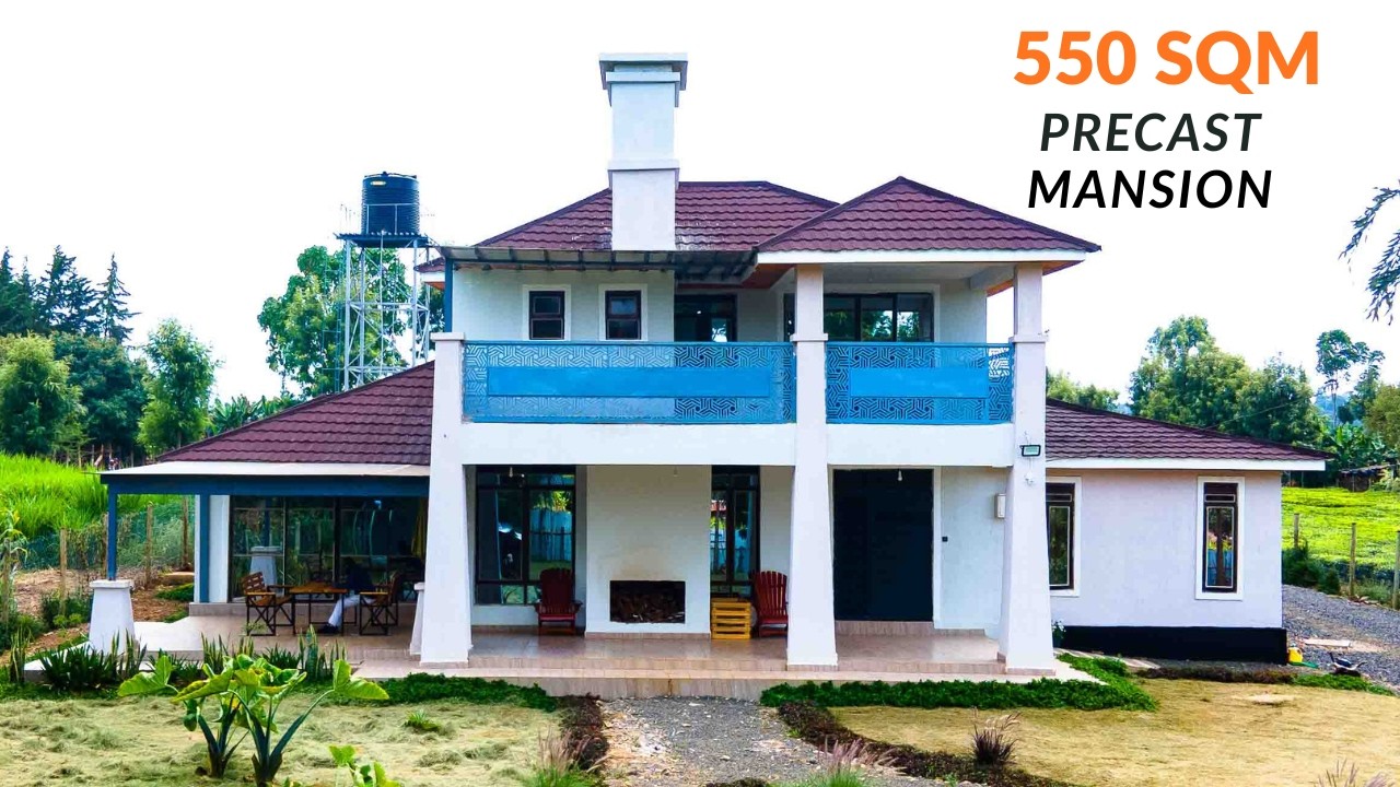 Wait until you see the 3 living rooms & kitchen (550 SQM luxury precast mansion)