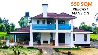 Wait until you see the 3 living rooms & kitchen (550 SQM luxury precast mansion)