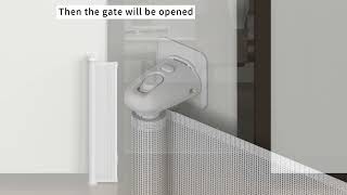 how to install the retractable safety gate(drill-free method)