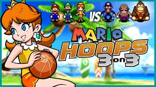 ✿ Mario Hoops 3 on 3 - Daisy vs Wario | Koopa Beach ✿