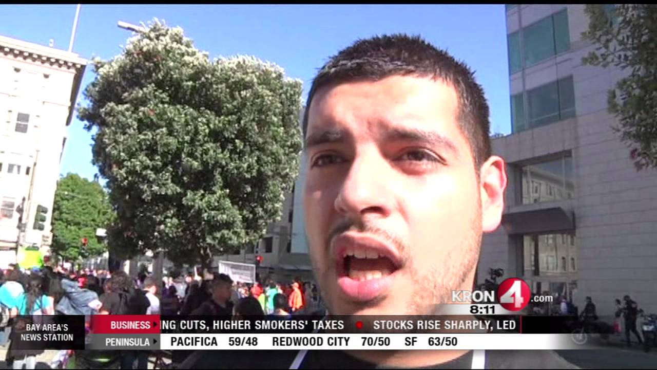 Immigrant Rights Supporters March on Day of Action