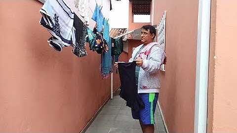 Comecei a organizar o armário, lavar algumas roupas, estúdio equipado
