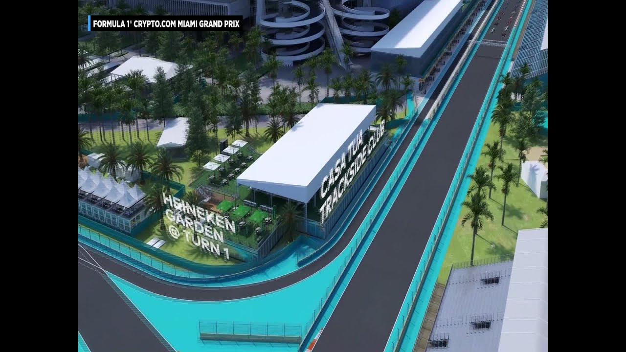 WEB EXTRA Fly Through The New Formula One Miami Grand Prix Experience