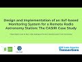 Design and Implementation of an IIoT-based Monitoring System for a Remote Radio Astronomy Station