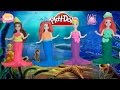 Принцессы Диснея превращаются в русалочек Плей до на русском Play Doh Dress Up Mermaids