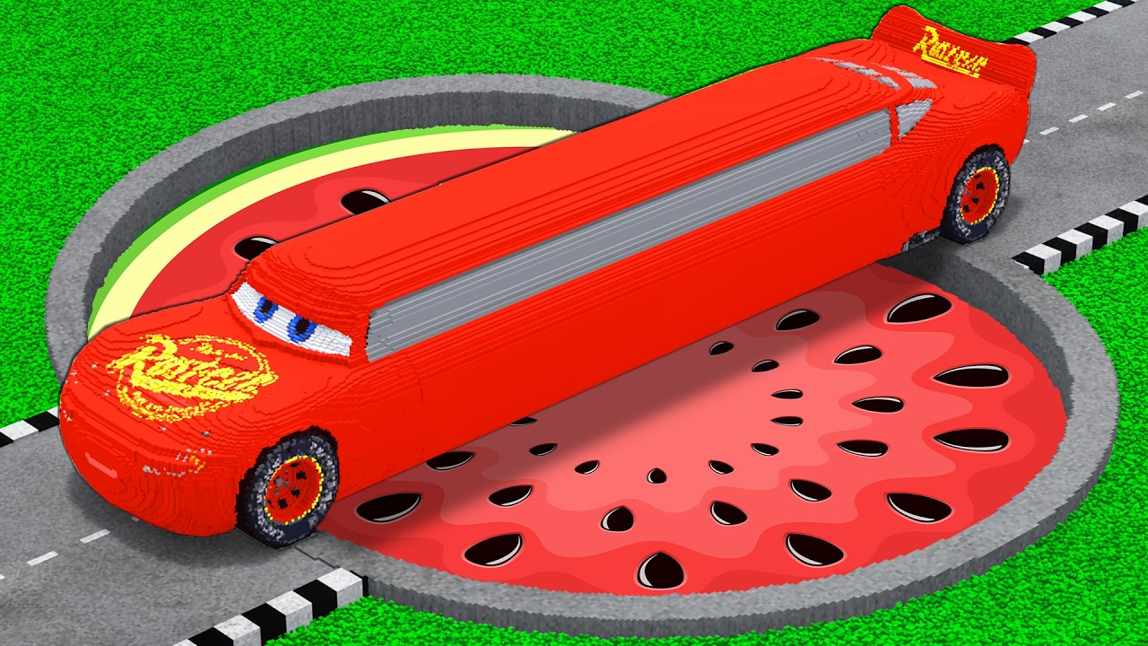 LONG CARS vs FRUIT POTHOLES in Teardown