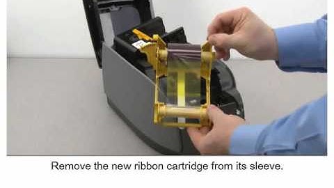 Zebra ZXP 3: How To Install the Ribbon Cartridge