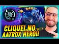 ME DESAFIARAM A CLICAR NO APRIMORAMENTO DE HERÓI DO AATROX! | Teamfight Tactics Patch 17.4