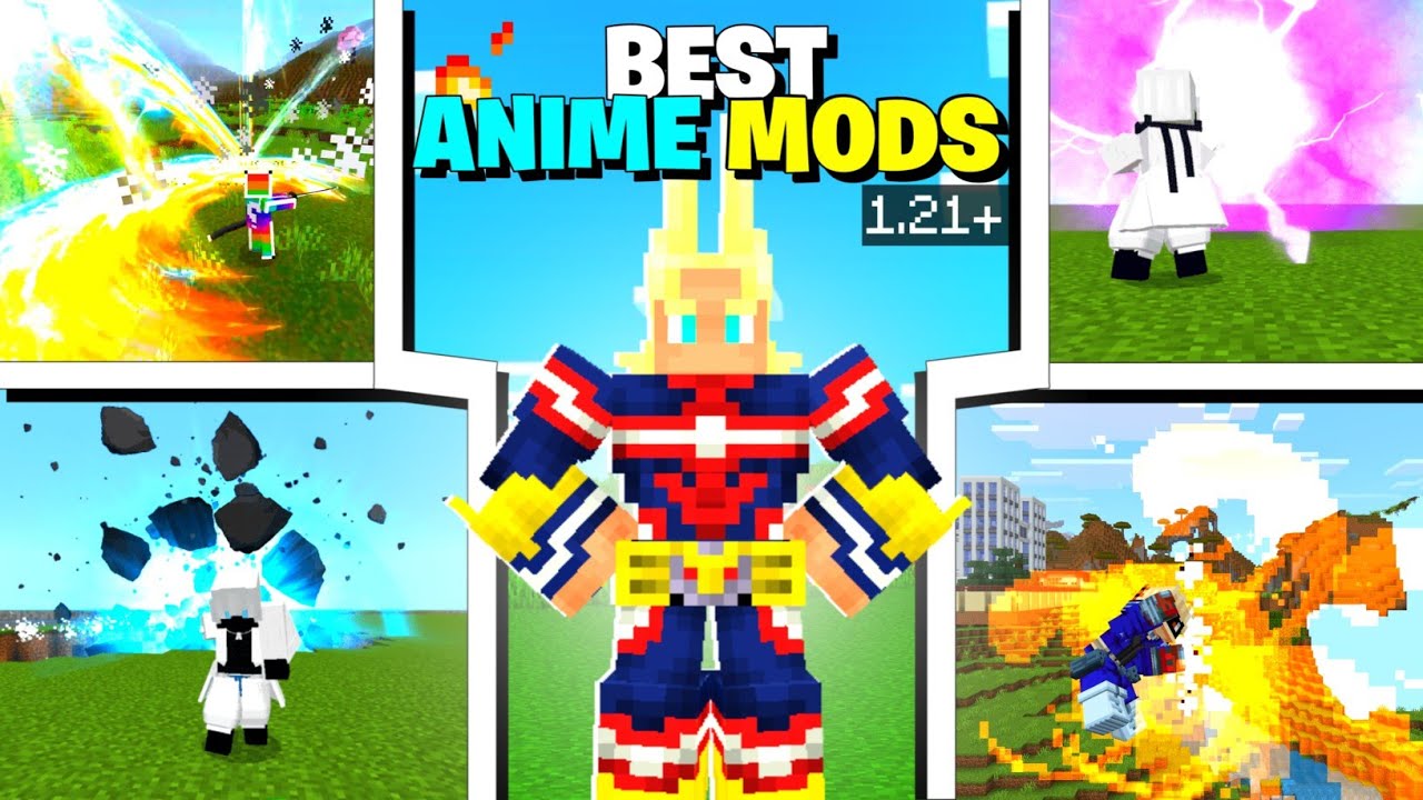 Minecraft Anime Mods Java Top 3 BEST Anime MODS for Minecraft pe/Bedrock 1.21+ |