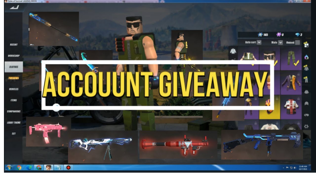 NEW ROS GIVEAWAY FREE ACCOUNT WITH VIP'S [ ROS NEW CODE ] - YouTube