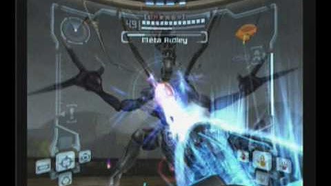 Metroid Prime Action Replay Fun - Meta Ridley vs Phazon Beam