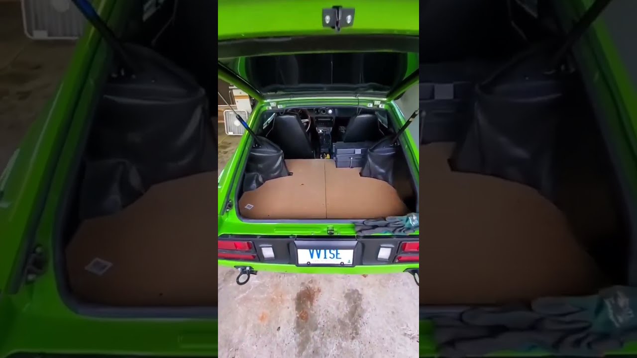 280z Build CUSTOM Trunk Interior DIY Hardwood 