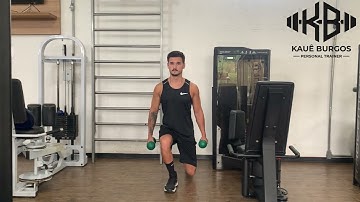 Retrocesso com halteres