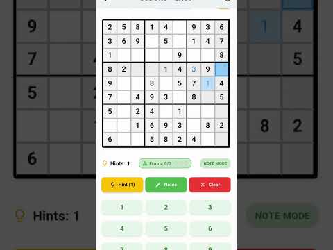 Sudoku Freak Game Example Reset Error With Ad