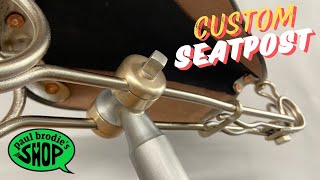 Fabricating a SEAT POST for the 1894 GIRAFFE BIKE // paul brodie’s shop