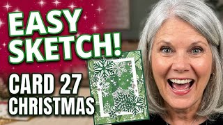 Make Your Own Christmas Cards With This Simple Sketch!