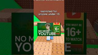 Roblox Kids Are Losing YouTube Next Year 😭 #roblox #robloxrant #rblx #relatable