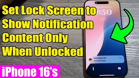 🔒 iPhone 16/16 Pro Max: How to Set Lock Screen to Show Notification Content Only When Unlocked🔓