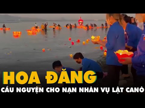 Video Thả hoa đăng trên biển Cửa Đại, cầu nguyện cho 17 nạn... - youtube