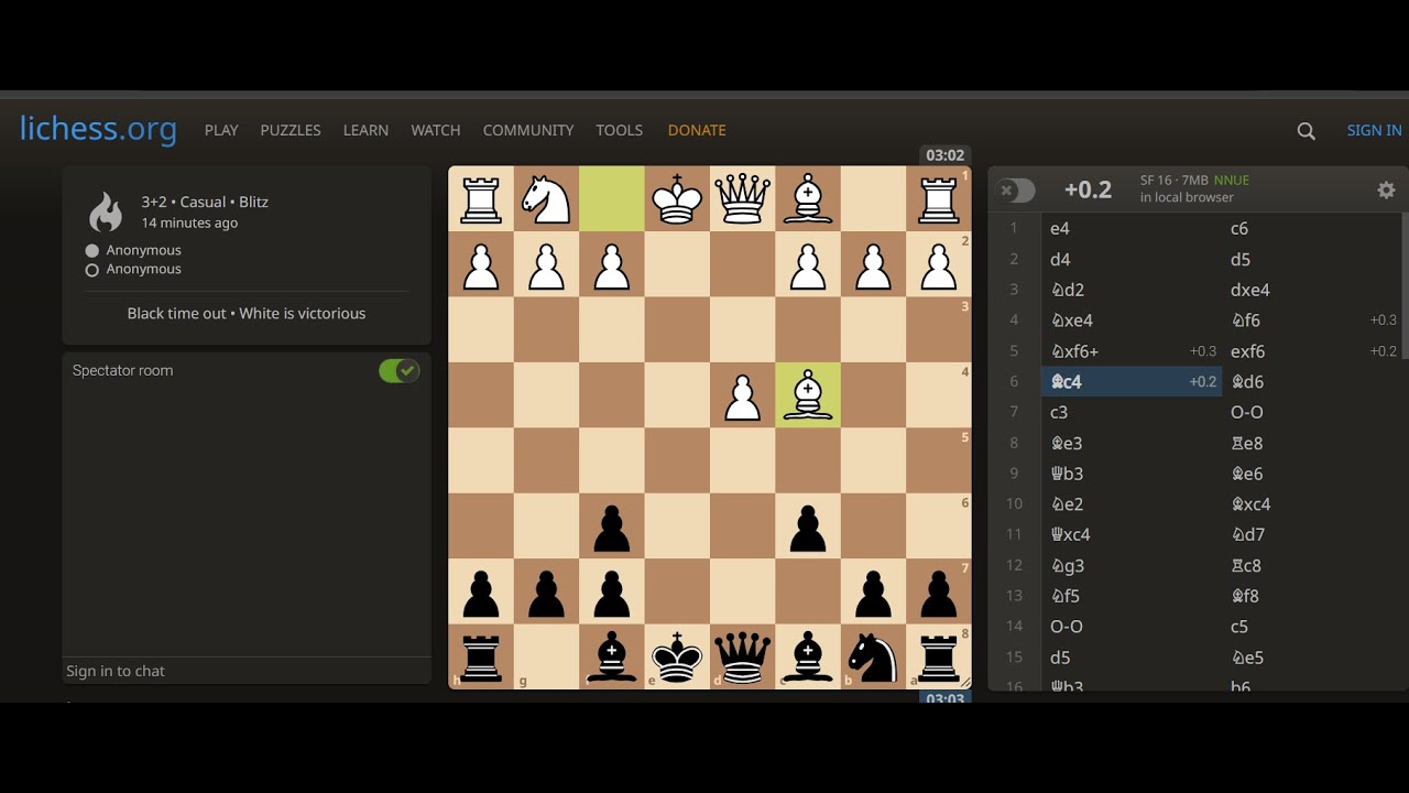 Random chess game (Caro-Kann Defense: Forgacs Variation) #chessgame # ...