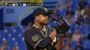 PIT@TB: Volquez tosses eight innings of one-run ball