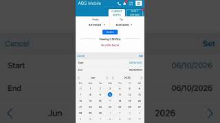 Viewing a Previous Shift in Mobile ABS