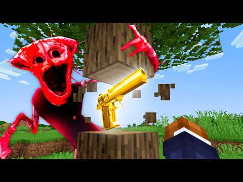 Horror Minecraft, But Drops are Guns