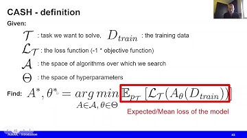Automated Machine Learning: Combined Algorithm Selection and Hyperparameter Optimization (CASH)