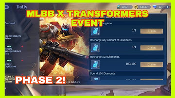 PHASE 2 | MLBB X TRANSFORMERS EVENT TASKS! CLAIM FREE TOKENS