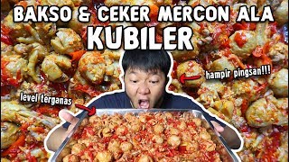 HAMPIR PINGSAN !!! MUKBANG BAKSO & CEKER MERCON TERGANAS !!! BIKIN GEMETERAN !!!!