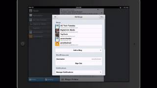 Wordpress iPad: Add a Blog