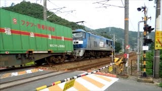 JR貨物 EF210-107号機[吹] 貨物列車1056レ【約2時間08分遅れ&大爆走!!!】