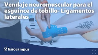 vendaje neuromuscular para esguince de ligamentos externos de tobillo
