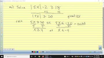 Algebra 1 3.7 part 2. Absolute Value Inequalities