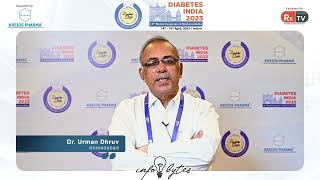 Dr. Urman Dhruv giving feedback about Diabetes India 2023