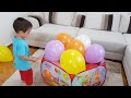Buğra Balonları Patlattı Berat Ağladı. Eğlenceli Çocuk Videosu