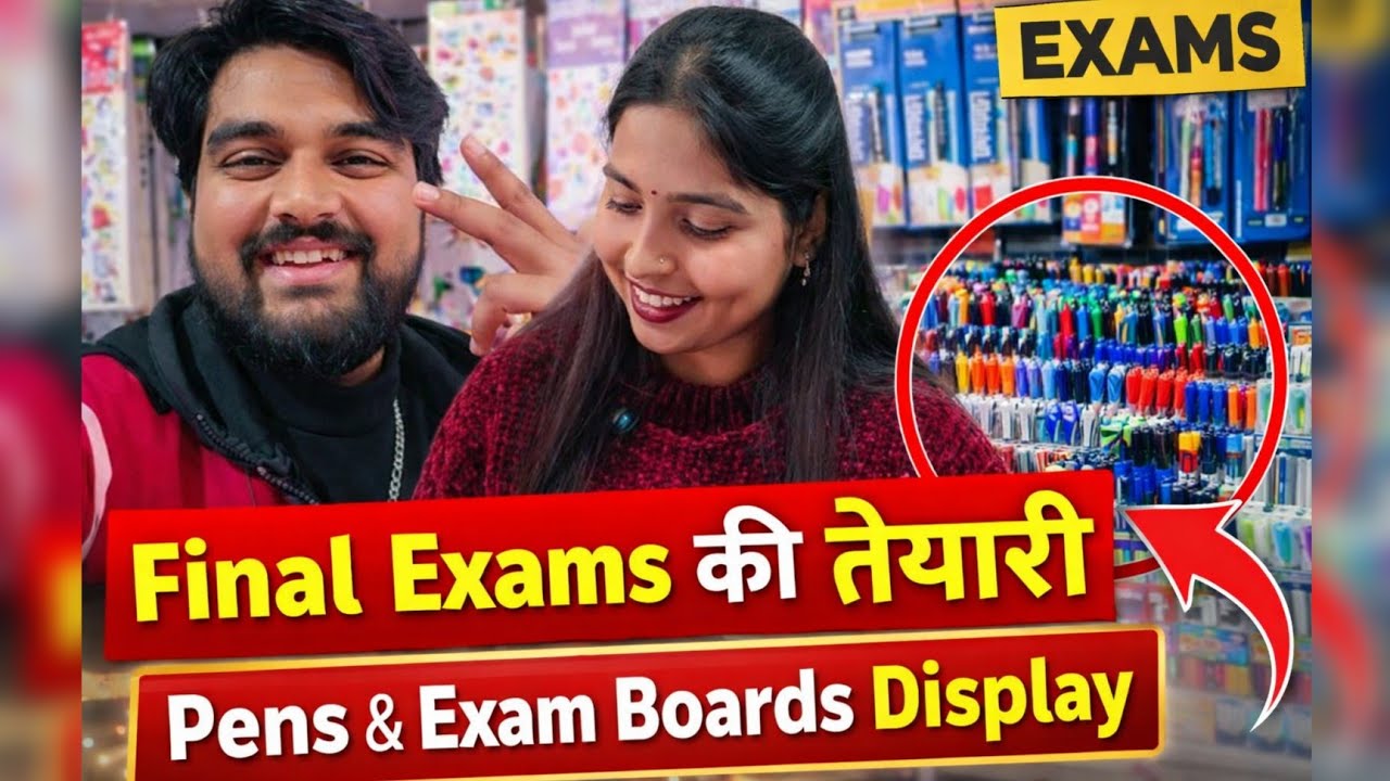 Final Exams की तैयारी 📚 बच्चों के लिए Pens और Exam Boards Display | #Stationery #Vlog