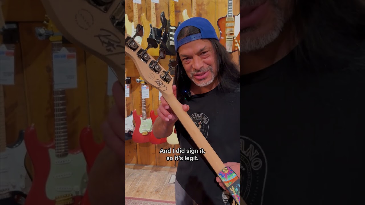 Роберт Трухильо из Metallica выпустил свой новый бас Godin. У нас всего 4 подписанных экземпляра!...