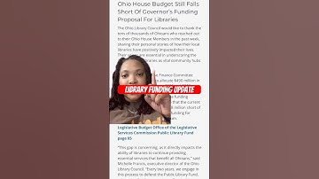 Library Funding Update! #libraries #libraryfunding #budget