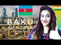 Indian Reaction || Baku City Street Tour AZERBAIJAN || Bear My Reaction 🐻