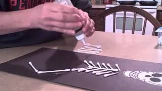 How to Make a Q-Tip Skeleton for Halloween